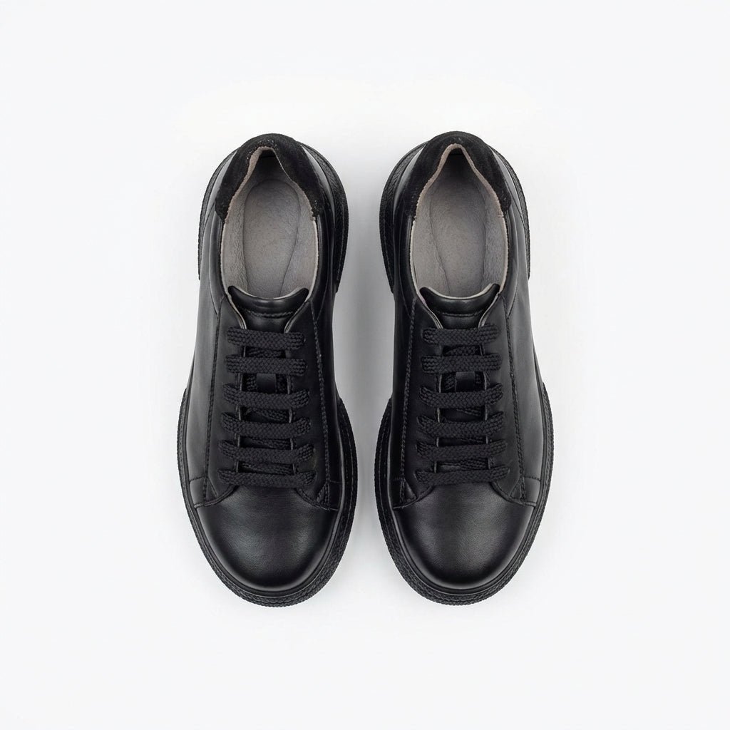 Adidasi dama negri, piele naturala, Asti - 207 - Paul Style