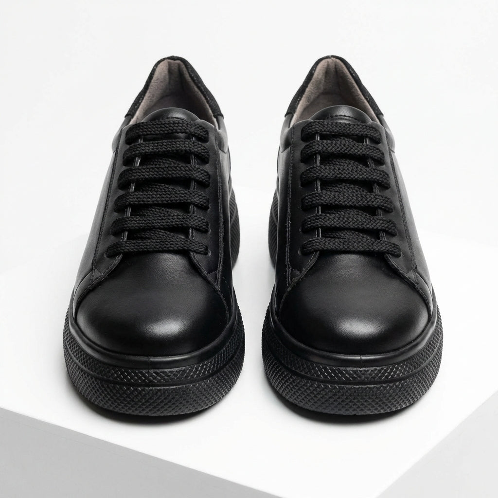 Adidasi dama negri, piele naturala, Asti - 207 - Paul Style