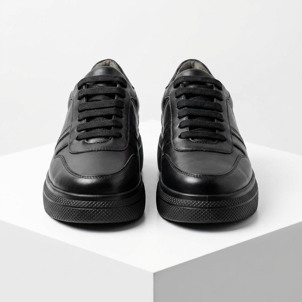 Adidasi dama negri, piele naturala, Asti - 222 - Paul Style