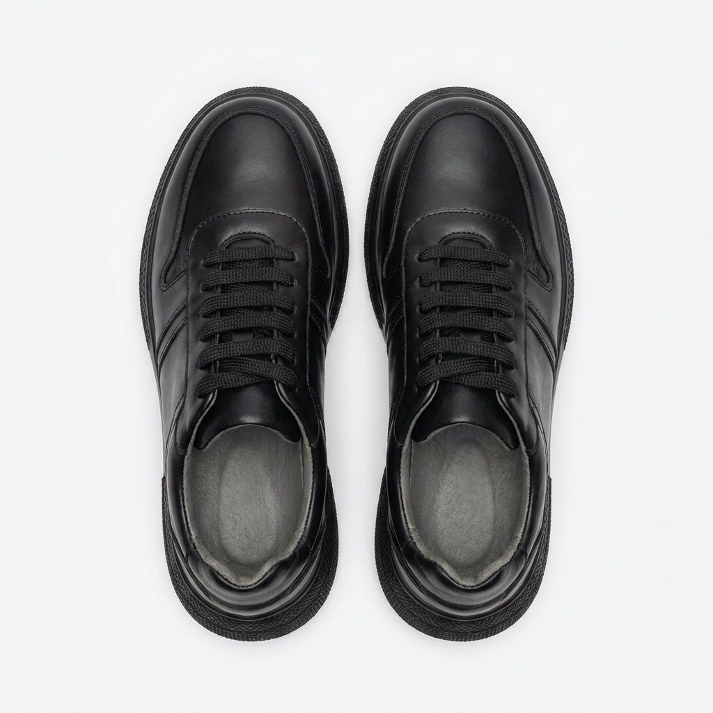 Adidasi dama negri, piele naturala, Asti - 222 - Paul Style