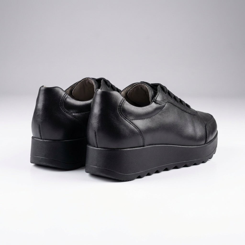 Adidasi dama negri, piele naturla, Villa - Prn - Paul Style