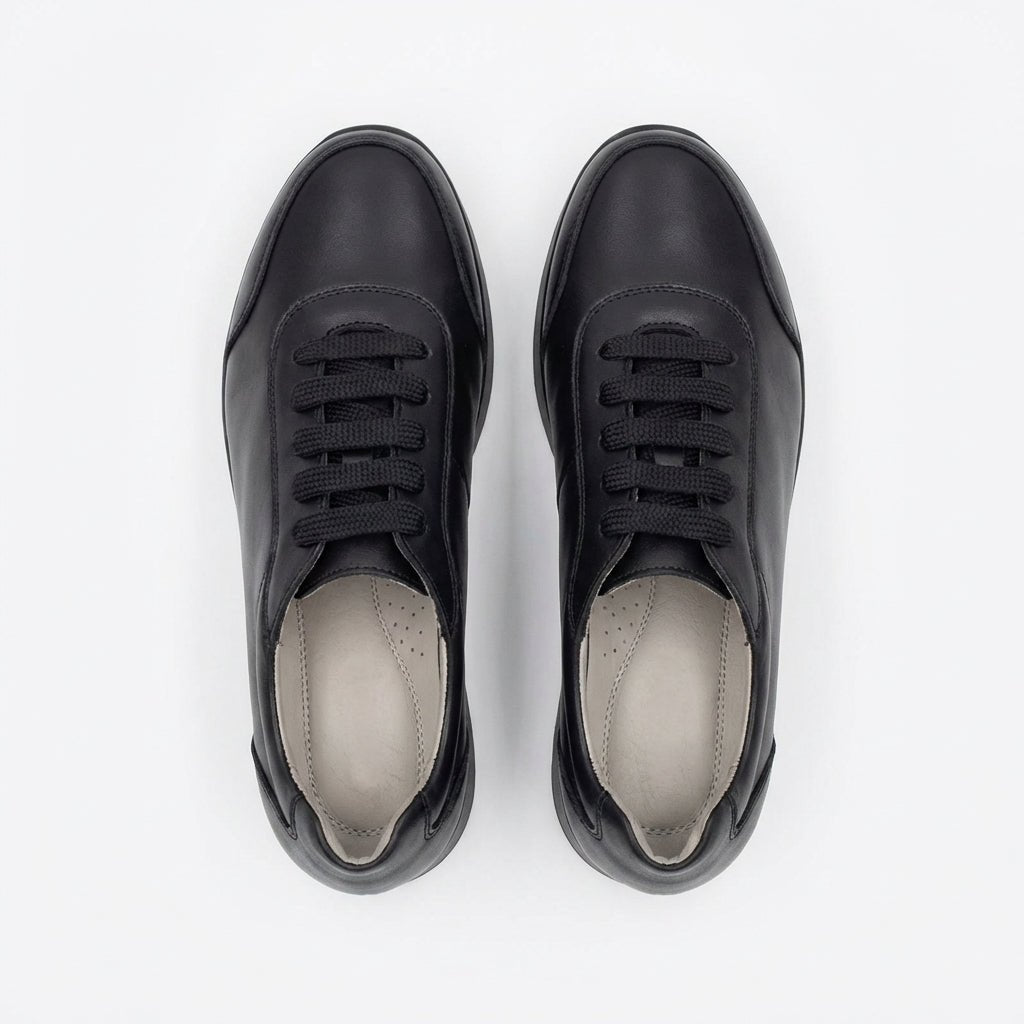 Adidasi dama negri, piele naturla, Villa - Prn - Paul Style