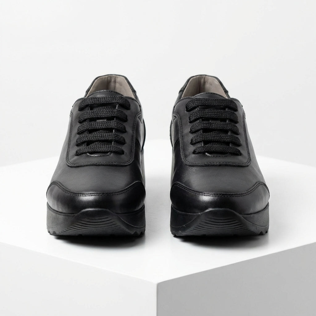 Adidasi dama negri, piele naturla, Villa - Prn - Paul Style