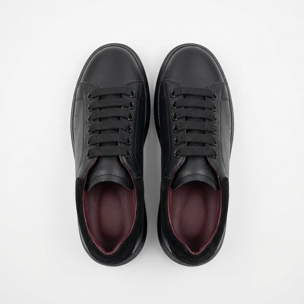 Adidasi dama negri, piele naturla,Ravena - 158.16 - Paul Style