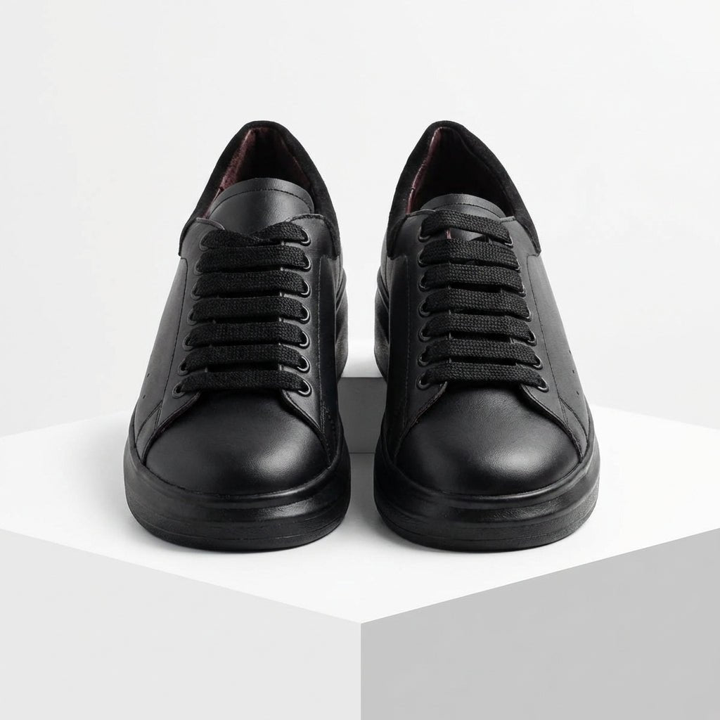 Adidasi dama negri, piele naturla,Ravena - 158.16 - Paul Style