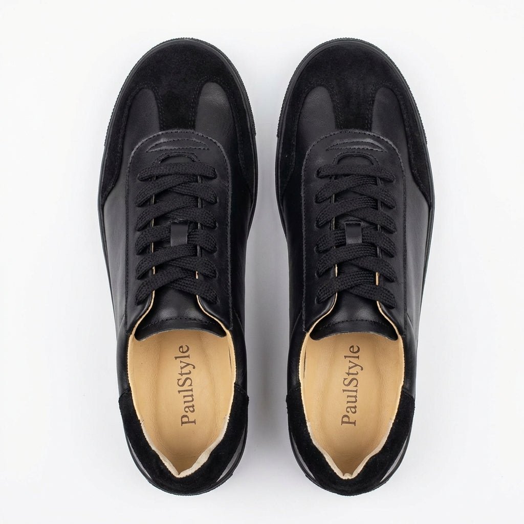 Adidasi dama negri , Vero - 226, din piele naturala - Paul Style