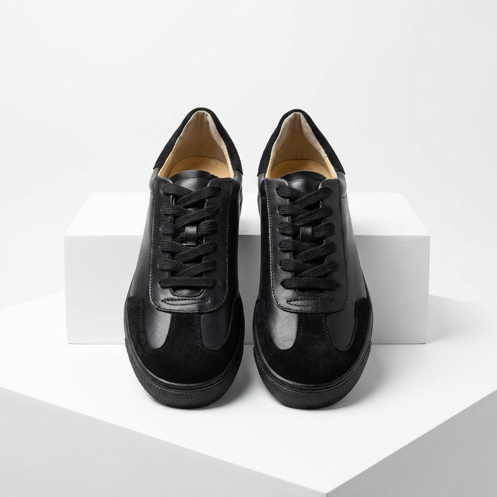 Adidasi dama negri , Vero - 226, din piele naturala - Paul Style