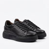 Women's black sneakers, A-287, made of genuine leather