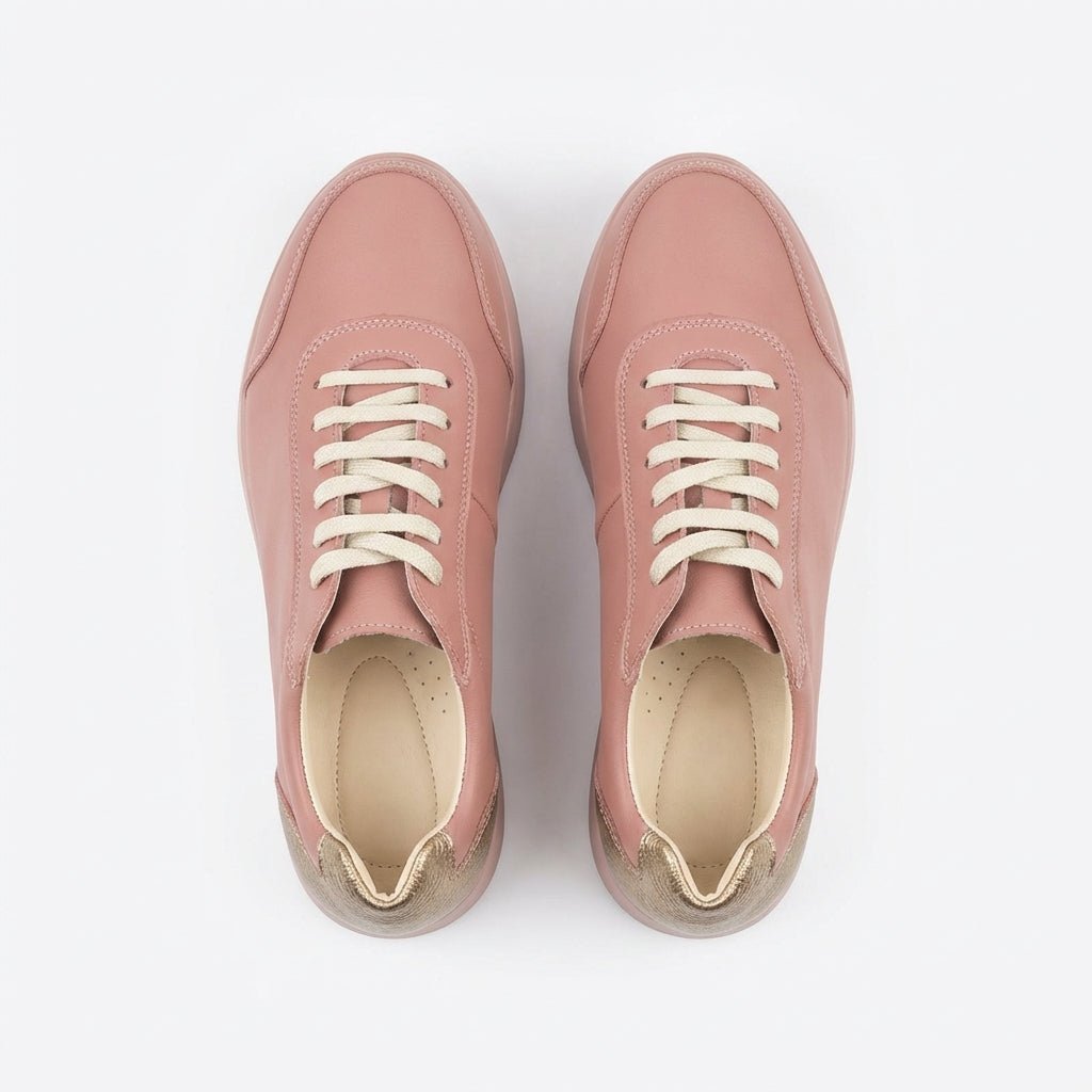 Adidasi dama nud - auriu, piele naturla, Villa - Prn - Paul Style