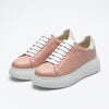 Women's nude sneakers, natural leather, Asti-207