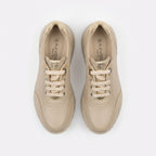 Adidasi damă piele naturală, bej, Bela - 196 - Paul Style