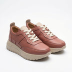 Adidasi dama roz - bizon, 204, din piele naturala - Paul Style