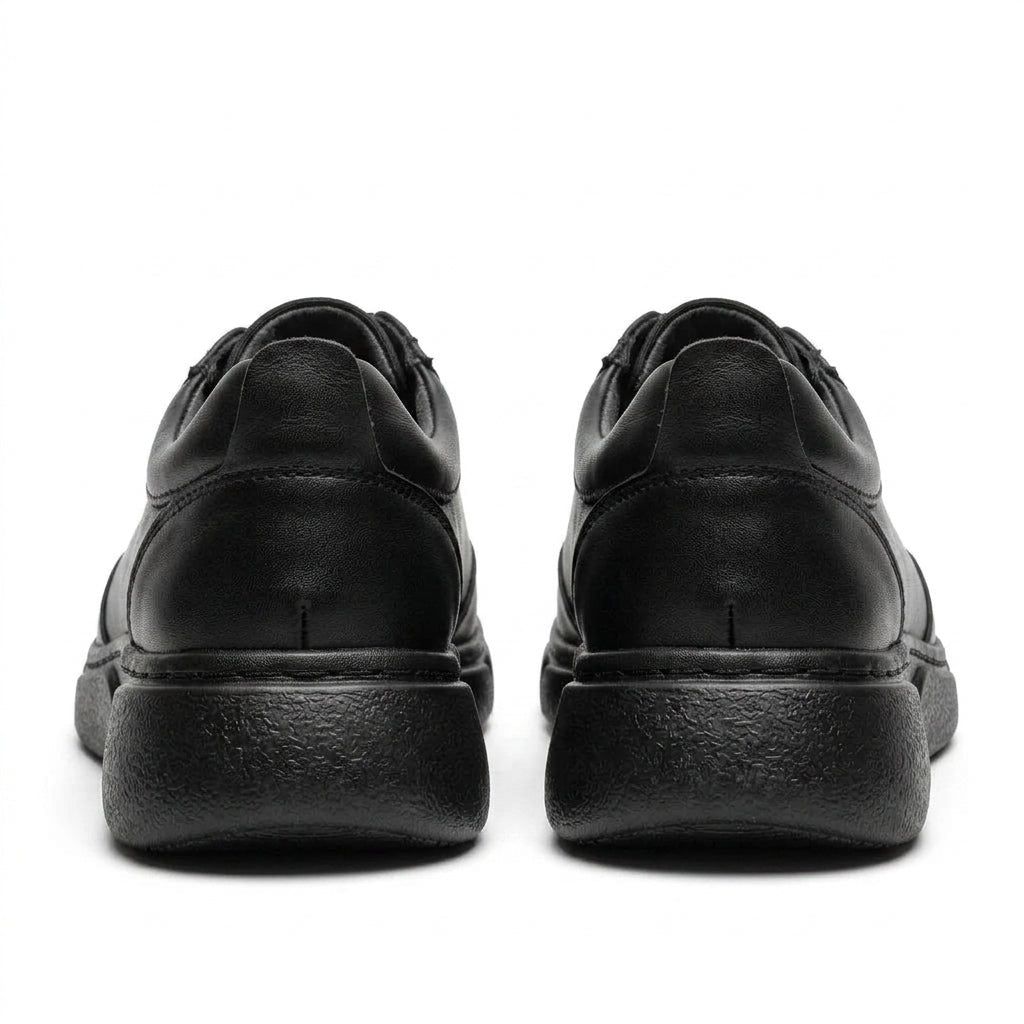 Adidasi dama,R-Aria, Negru, din piele naturala - Paul Style