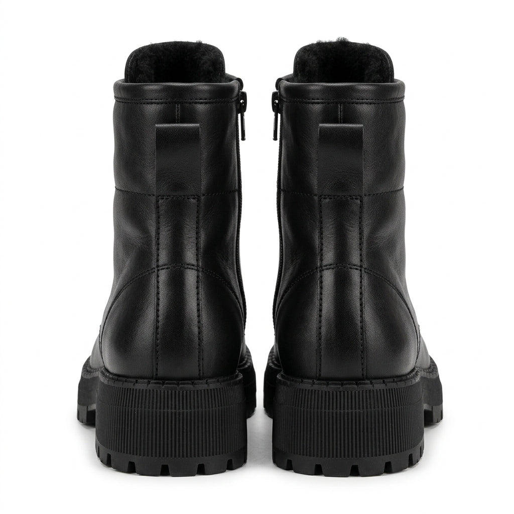 Bocanci dama negru, A-930, din piele naturala