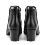 Botine dama negru, A-802, din piele naturala