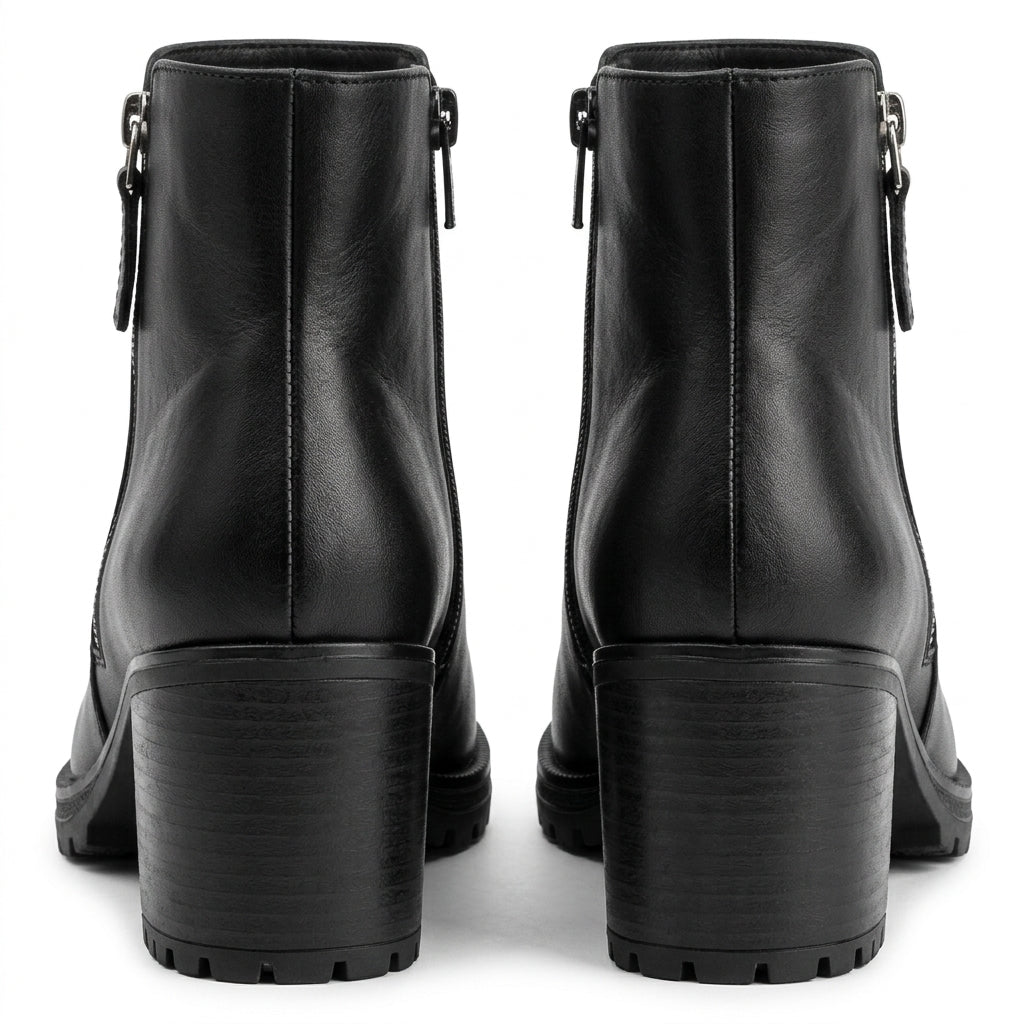 Botine dama negru, Athena-32, din piele naturala