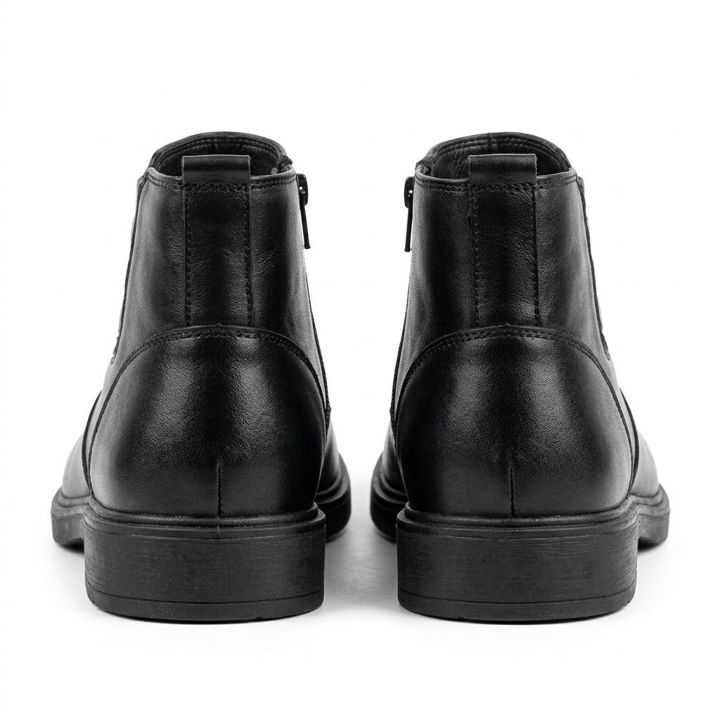 Ghete barbati din piele naturală, A-951, negru