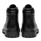 Bocanci barbati din piele naturală, A-433, negru