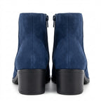 Botine dama bleumarin, Galaxy-002, din piele naturala