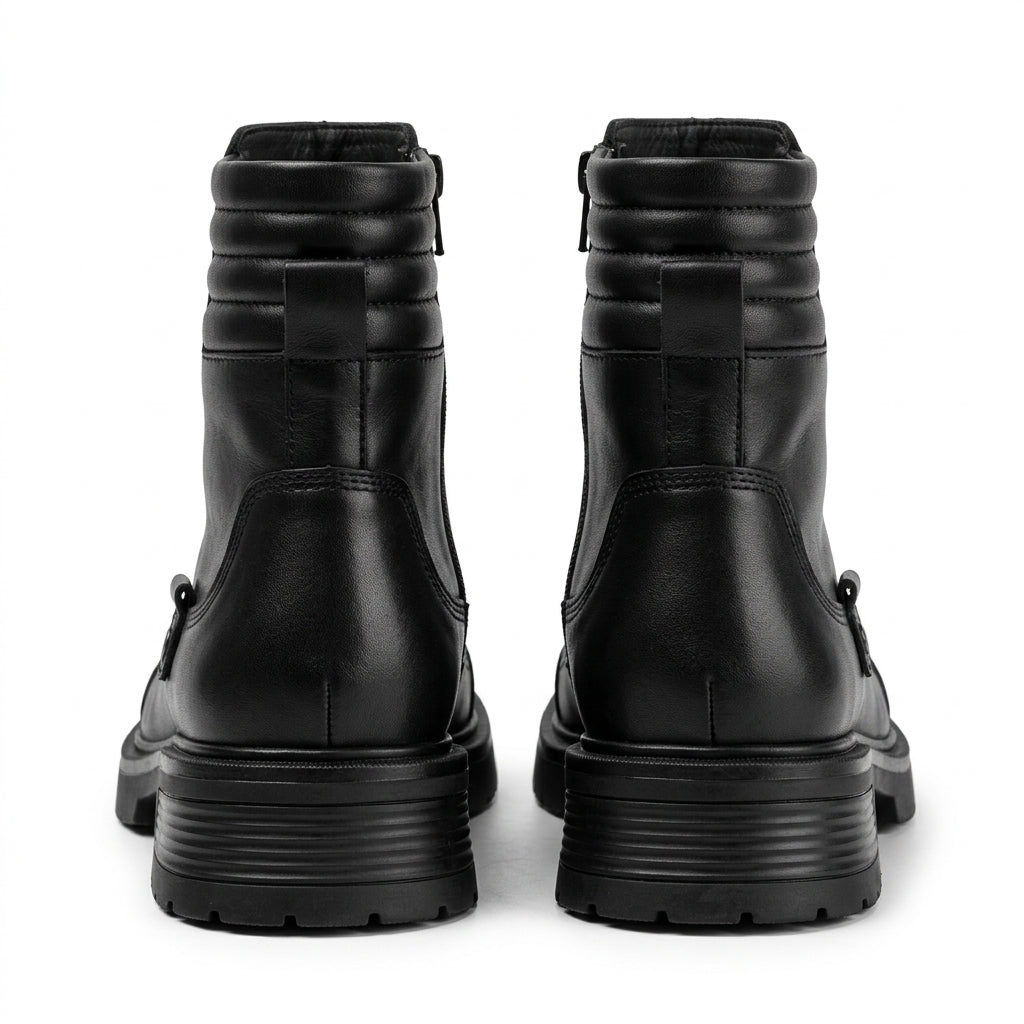 Ghete dama negru, A-922, din piele naturala