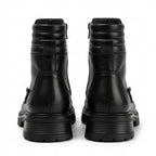 Ghete dama negru, A-922, din piele naturala