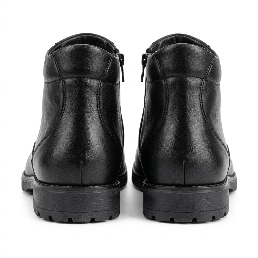 Ghete barbati din piele naturală, A-952, negru