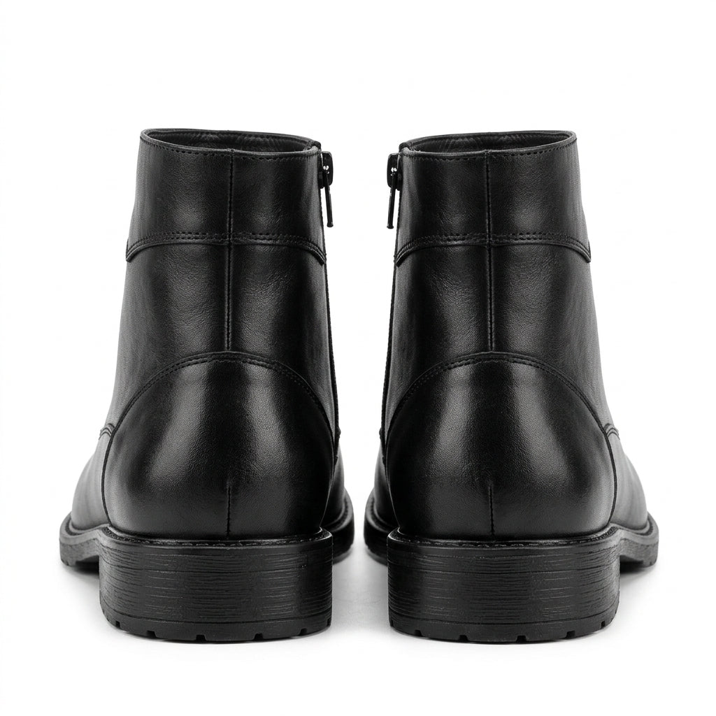 Ghete barbati din piele naturală, A-440, negru
