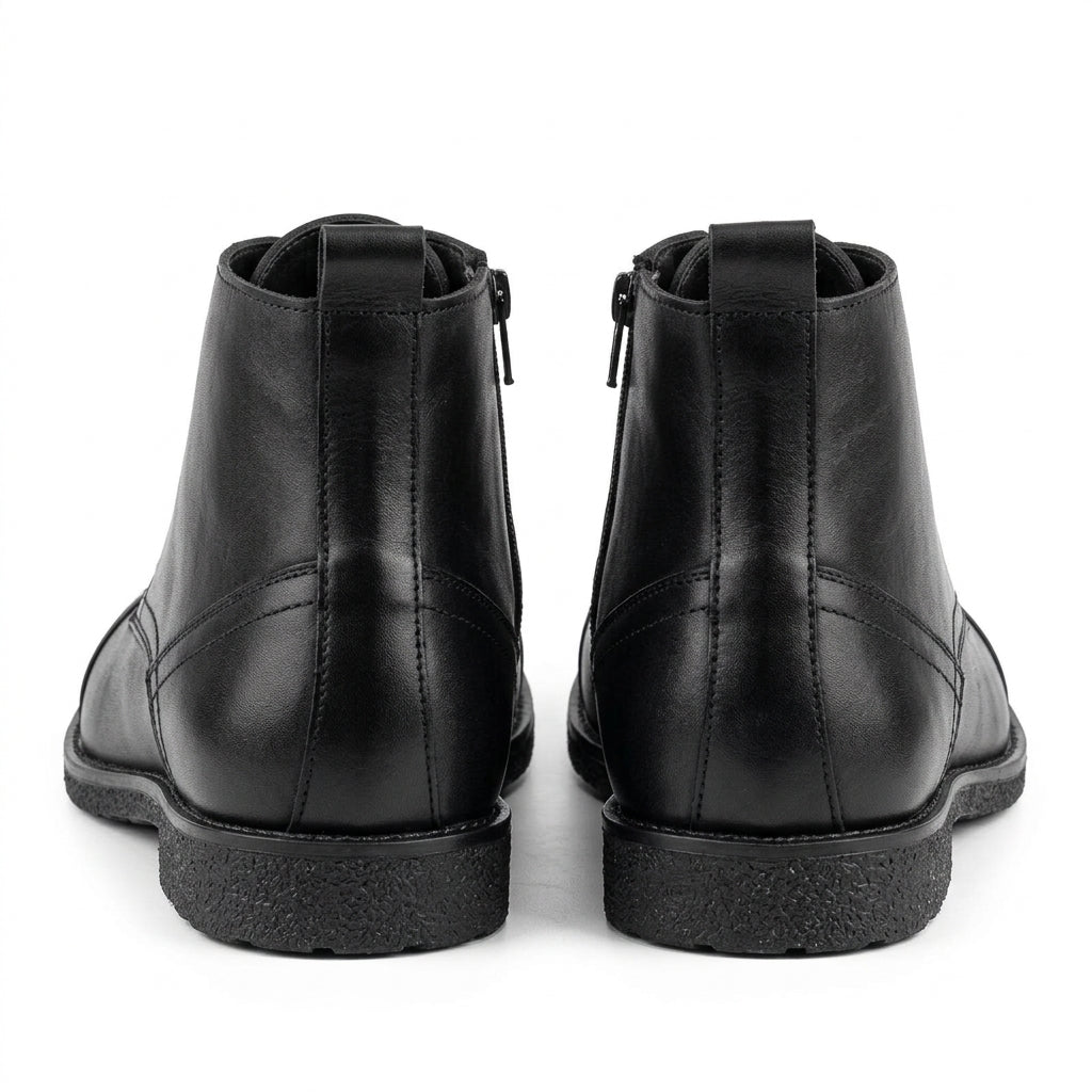 Ghete barbati din piele naturală, A-961, negru