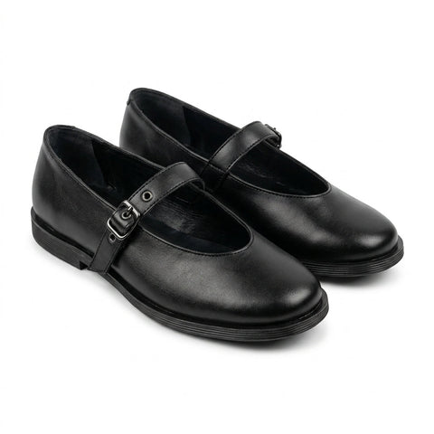Balerini negru, din piele - cod 242 - Paul Style