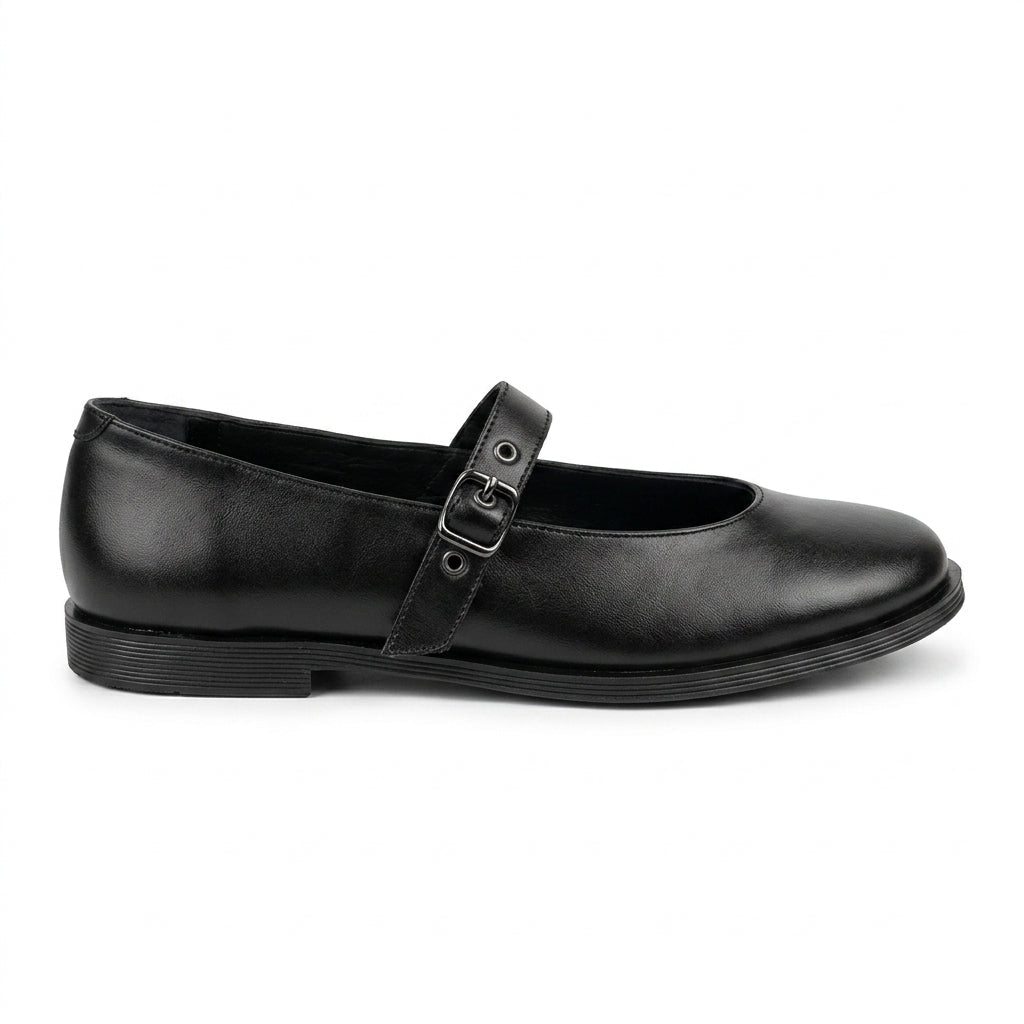 Balerini negru, din piele - cod 242 - Paul Style