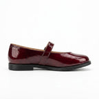 Balerini visiniu, din piele lac - cod 242 - Paul Style