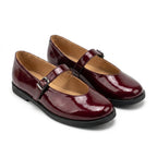 Balerini visiniu, din piele lac - cod 242 - Paul Style