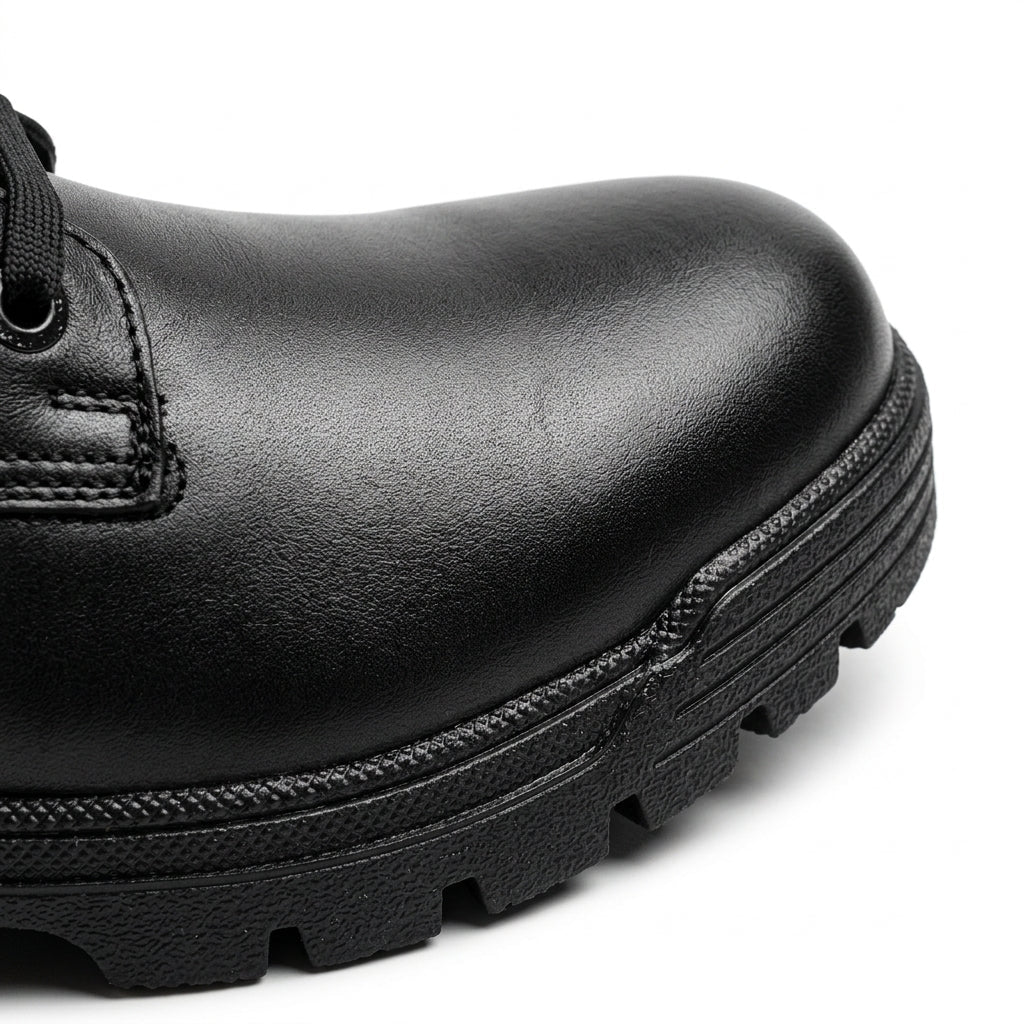 Bocanci barbati din piele naturală, A-963, negru - Paul Style