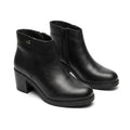 Botine dama negru, A-902, din piele naturala - Paul Style