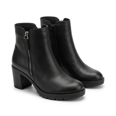 Botine dama negru, Athena-32, din piele naturala - Paul Style