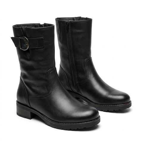 Cizme dama negru, A-393, din piele naturala - Paul Style