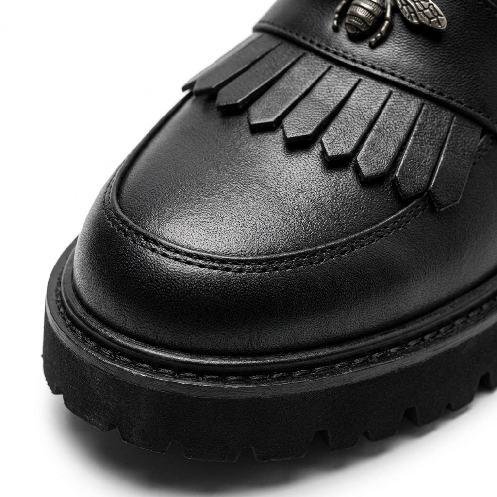 Ghete dama negru, A-936, din piele naturala