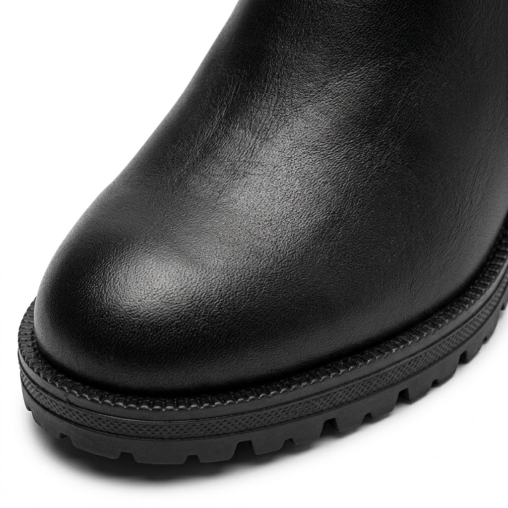 Botine dama negru, Athena-32, din piele naturala