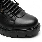 Ghete dama negru, A-914-1, din piele naturala