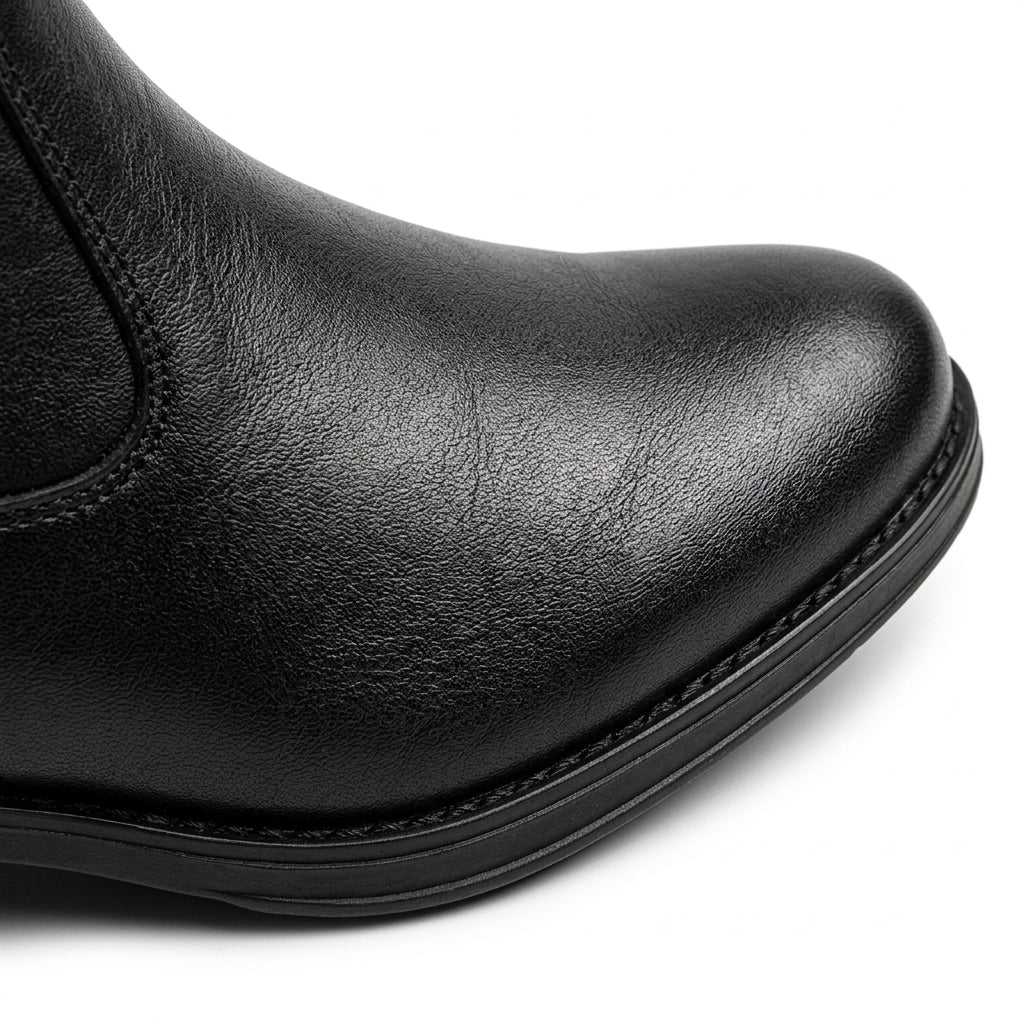 Ghete dama negru, A-701, din piele naturala
