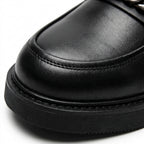 Ghete dama negru, A-940, din piele naturala