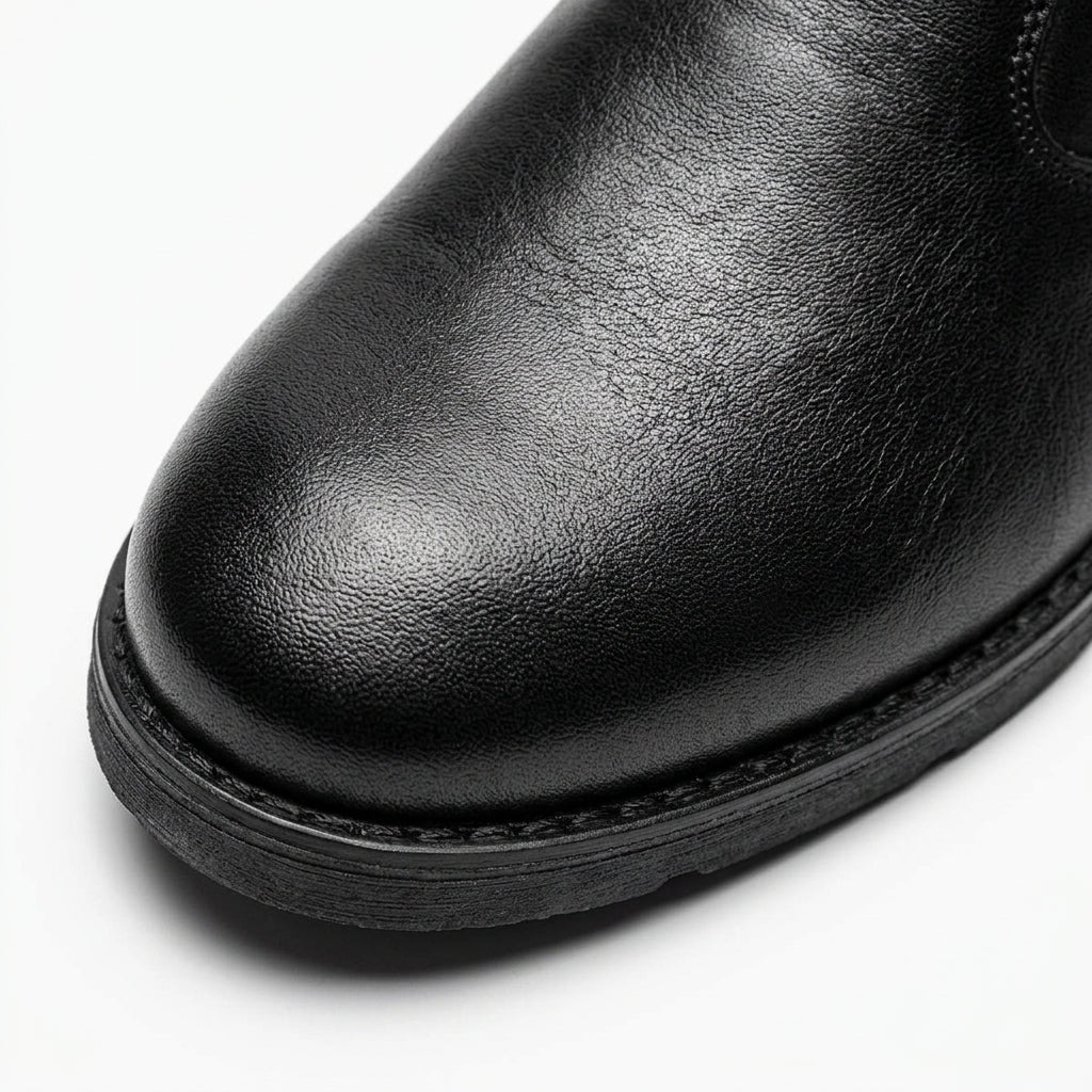 Ghete barbati din piele naturală, A-952, negru