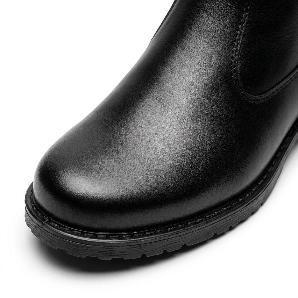 Ghete barbati din piele naturală, A-440, negru