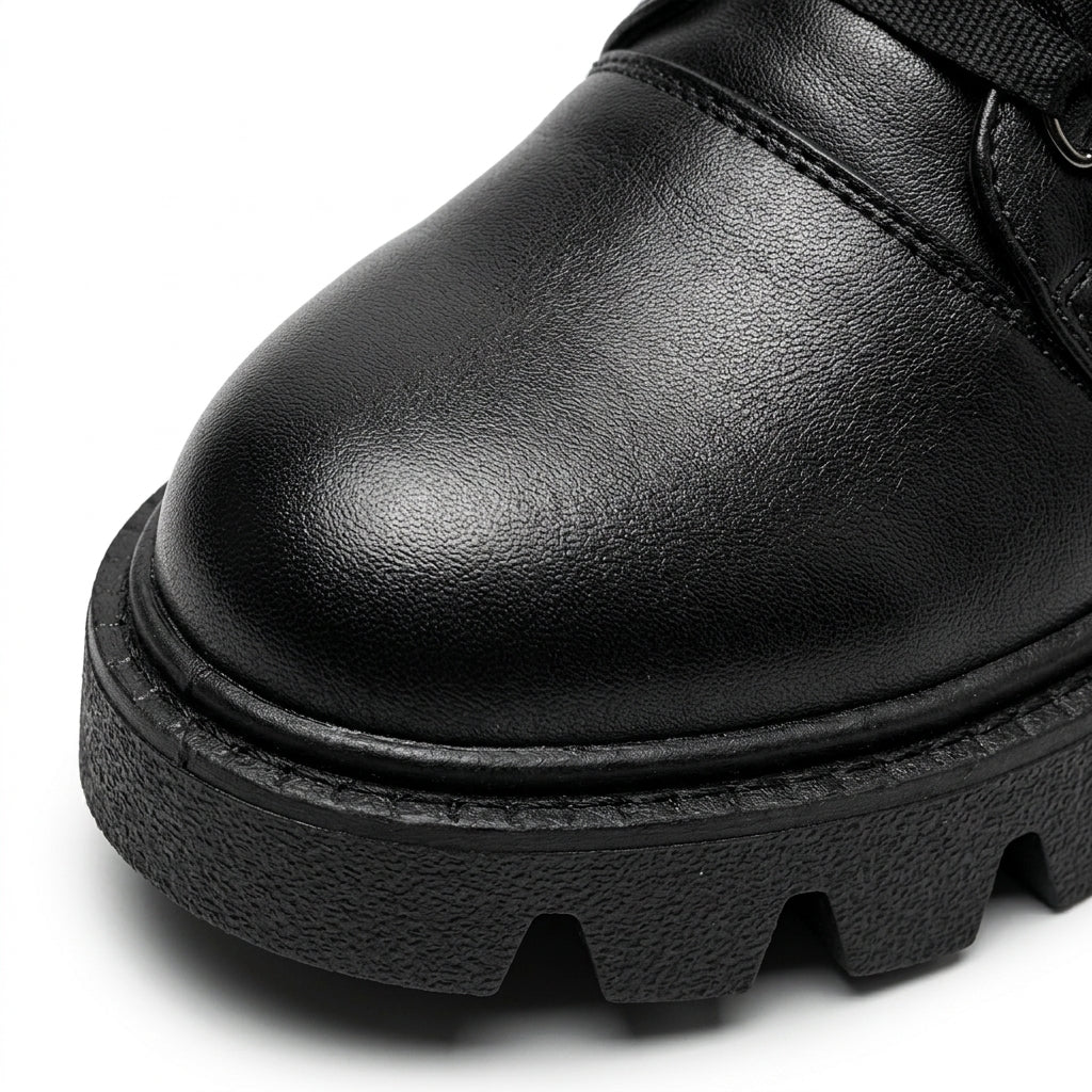 Bocanci dama negru, A-923, din piele naturala