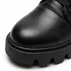 Bocanci dama negru, A-923, din piele naturala