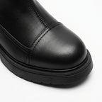 Ghete dama negru, A-922, din piele naturala