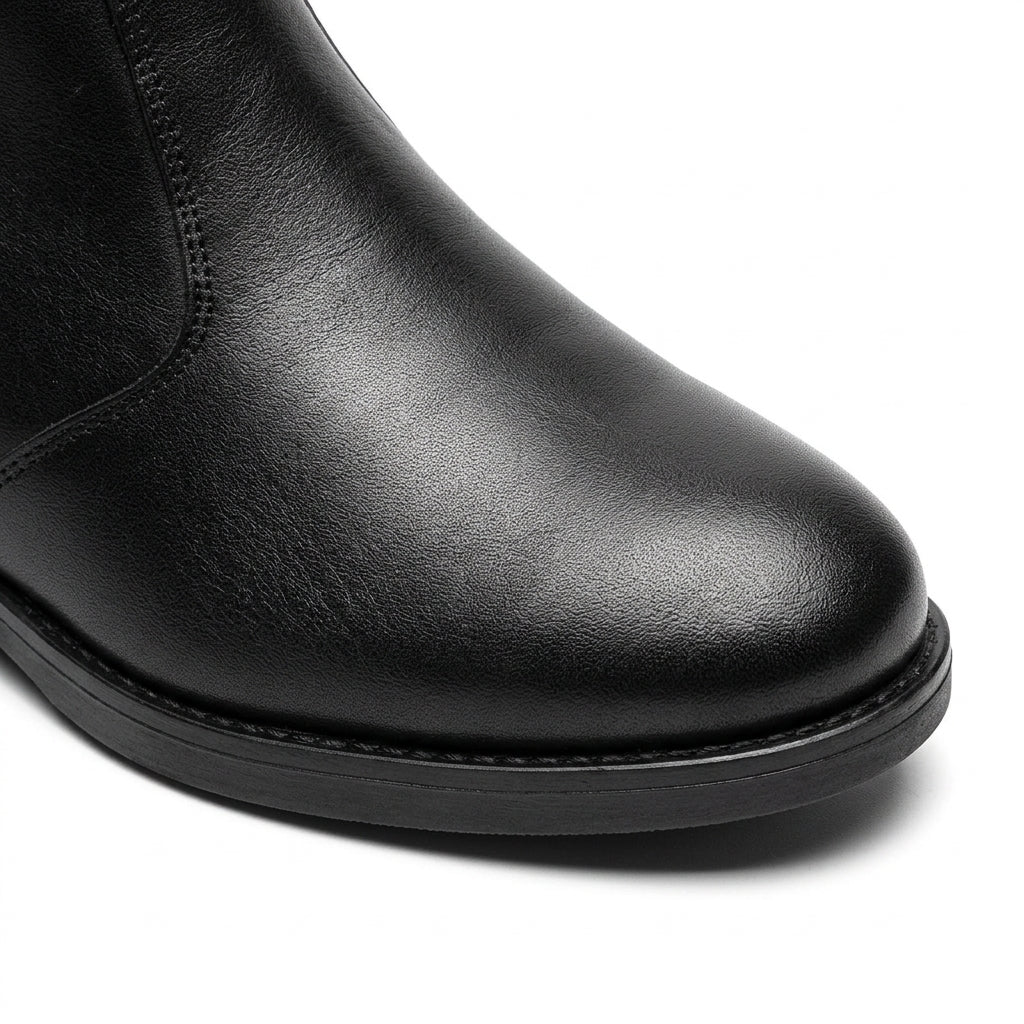 Ghete dama negru, A-912, din piele naturala