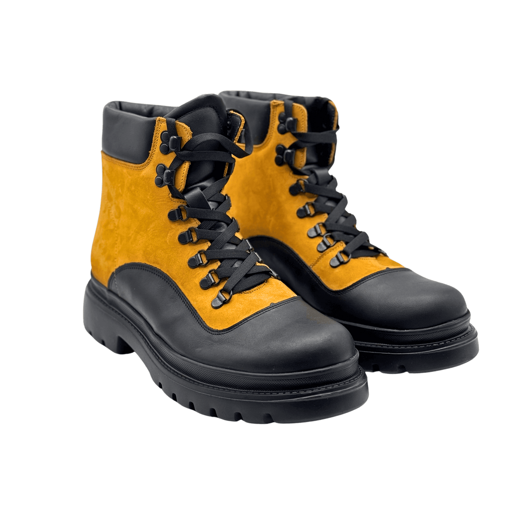 Ghete Barbati din Piele Naturala, Culoare Negru, Cod 890 - Paul Style