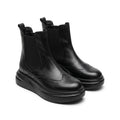 Ghete Chelsea damă negre, A-941, piele naturală - PaulStyle