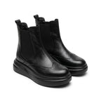 Ghete Chelsea damă negre, A-941, piele naturală - PaulStyle